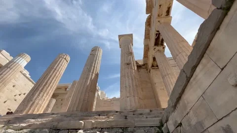 Acropolis Pillars, Athens, Greece Video stock 201380553