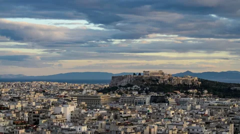 Acropolis from Strefi Stock Footage 52106977