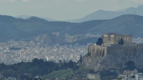 Acropolis time lapse Video stock 44803119