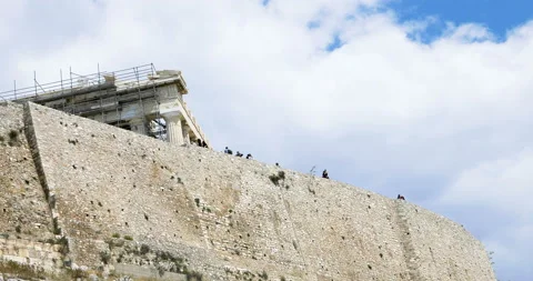 Acropolis wall Video stock 91798532