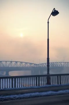 Across the Bridge Foto stock