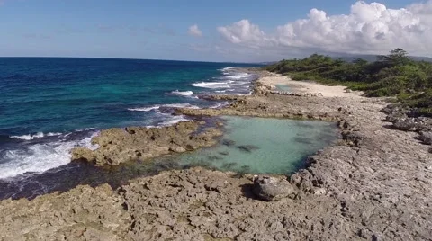 Across the coast of the blue lagoon.mp4 Stock Footage 47967582