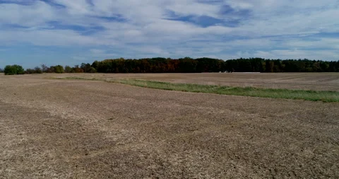 Across the Fields of Rural Ohio Stock Footage 146885775