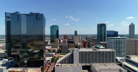 Across the Forth Worth skyline Stock Footage 201431135