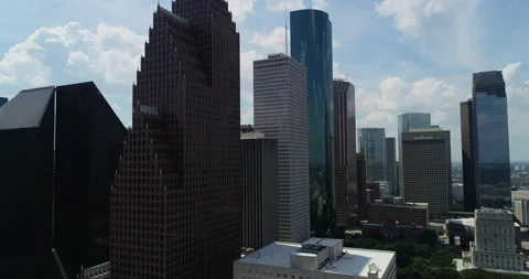 Across the Houston Skyline Stock Footage 150190286