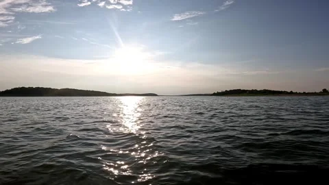 Across the lake Stock Footage 296993403