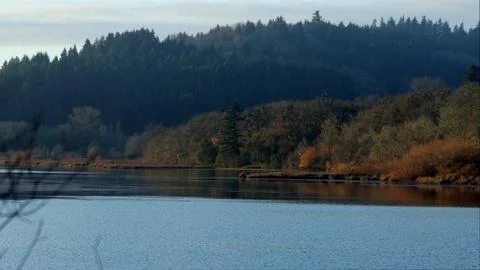 Across the Long Tom River Stock Photos