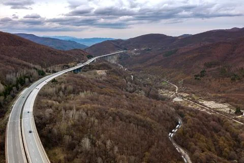 Across the mountain Stock Photos