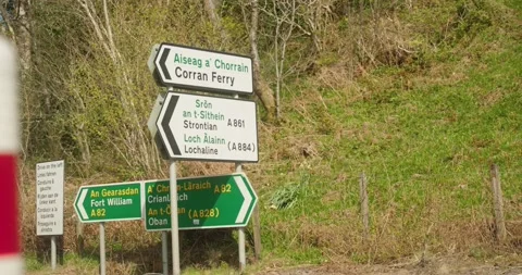 Across the Road at Corran Ferry: Handheld Sony FX6 Capture in Scotland Stock-Footage 239778059