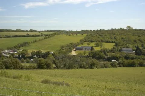 Across the valley Stock Photos
