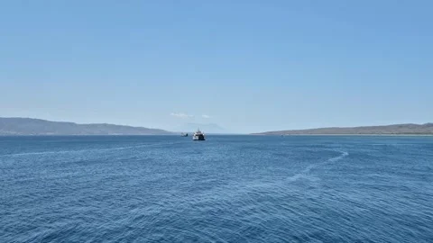 Across the water Stock Footage 297547648