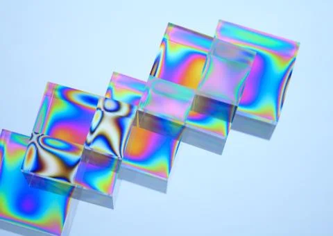 Acrylic Cubes Stock Photos