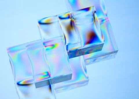 Acrylic Cubes Stock-Fotos