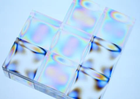 Acrylic Cubes Stock Photos