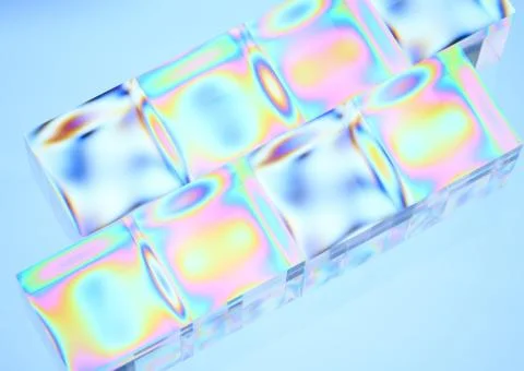Acrylic Cubes Foto stock