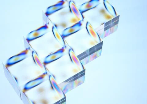 Acrylic Cubes Stock-Fotos