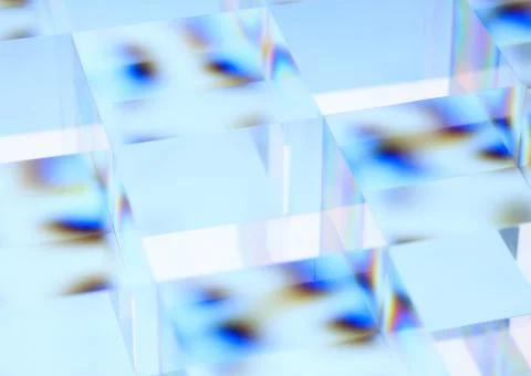 Acrylic Cubes Stock-Fotos