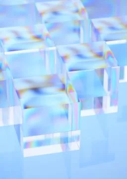 Acrylic Cubes Stock Photos