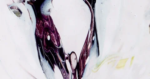 Acrylic Fluid Painting. Looped Background Stock Footage 123770035