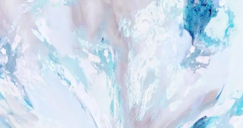 Acrylic Fluid Painting. Looped Background Stock Footage 123770973