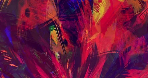 Acrylic Fluid Painting. Looped Background Stock Footage 123772619
