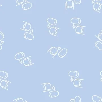 Acrylic nail line seamless pattern Illustrazione stock