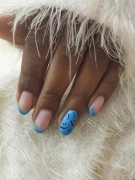 Acrylic nail trimming Stock Photos
