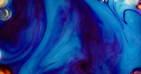 Acrylic oil texture dye bubbles ink glitter water Stock Illustration