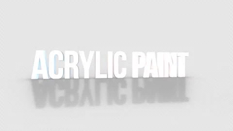 Acrylic Paint 3D Text spinning on an orange background. Looped video.4K 動画素材 276484695