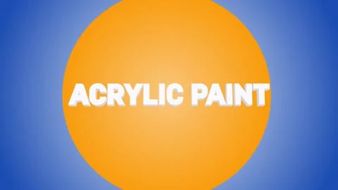 Acrylic Paint 3D Text Transition 4K Stockbeeldmateriaal 271131037