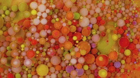 Acrylic paint organically flows in the liquid Stock Footage 101590738