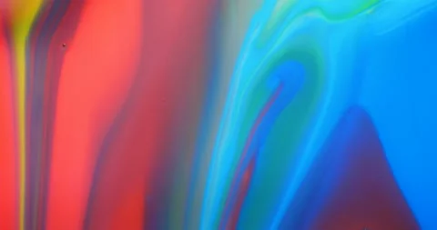 Acrylic Paint Texture With Marble Pattern. Abstract Colorful Ink Diffusion Ps Stock Footage 115425467