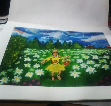 Acrylic painting Stock Photos