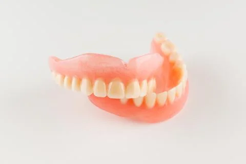 Acrylic removable prosthesis Stock Photos