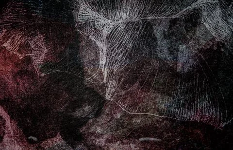 Acrylic Seamless Pattern with Fur Effect. Acrylic Background. Hand Painted Stock Illustration