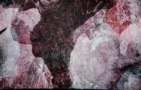 Acrylic Seamless Pattern with Fur Effect. Acrylic Background. Hand Painted Stockillustratie