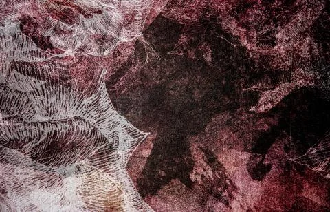 Acrylic Seamless Pattern with Fur Effect. Acrylic Background. Hand Painted Illustrazione stock