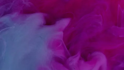 Acrylic smog ink flow cloud splash underwater art Vídeo Stock 339771351