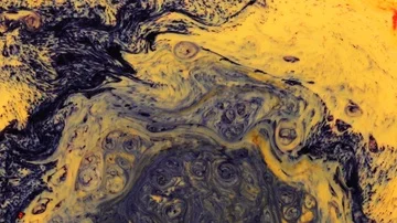 Acrylic texture with black and yellow marbling background Stock Footage 85960238