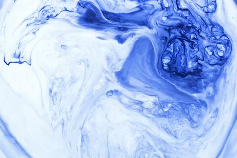 Acrylic texture with blue background Stock Photos