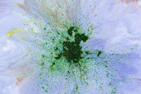 Acrylic texture with blue background Stock Photos