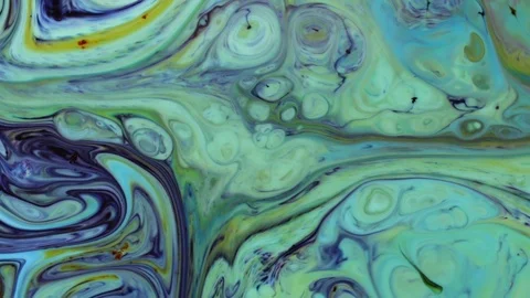 Acrylic texture with green marbling background Vídeos de archivo 91892380