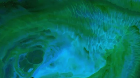 Acrylic texture with green marbling background Stock-Footage 137909287