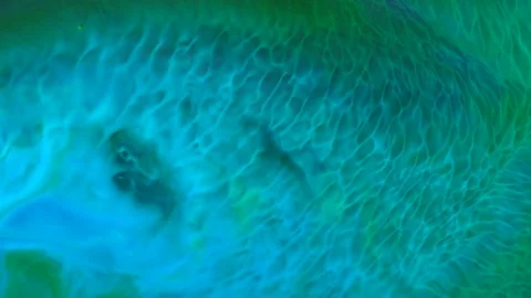 Acrylic texture with green marbling background Stock Footage 145273485