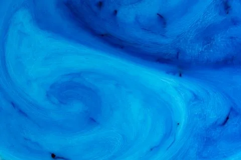 Acrylic texture with marble pattern, blue marbling background Stock Photos