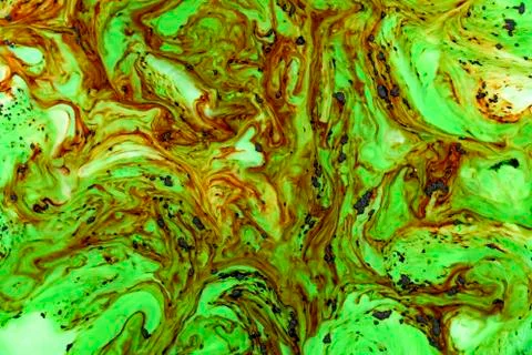 Acrylic texture with marble pattern, marbling background Stock Photos