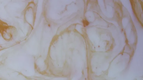 Acrylic texture with orange marbling background. Slow Motion Stock Footage 151935272