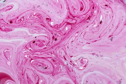 Acrylic texture with pink marble pattern background Stock Photos