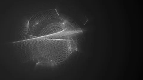 Acstract composition, white lines. Stock Footage 77435400