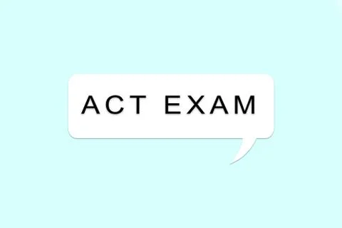 ACT, American College Testing Program or American College Test for nternation 스톡 일러스트